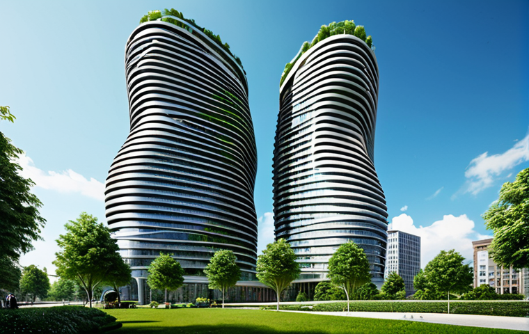건축 설계와 컴퓨테이셔널 디자인 - **Prompt:** "Futuristic architecture visualization, parametric design skyscraper with flowing curves...