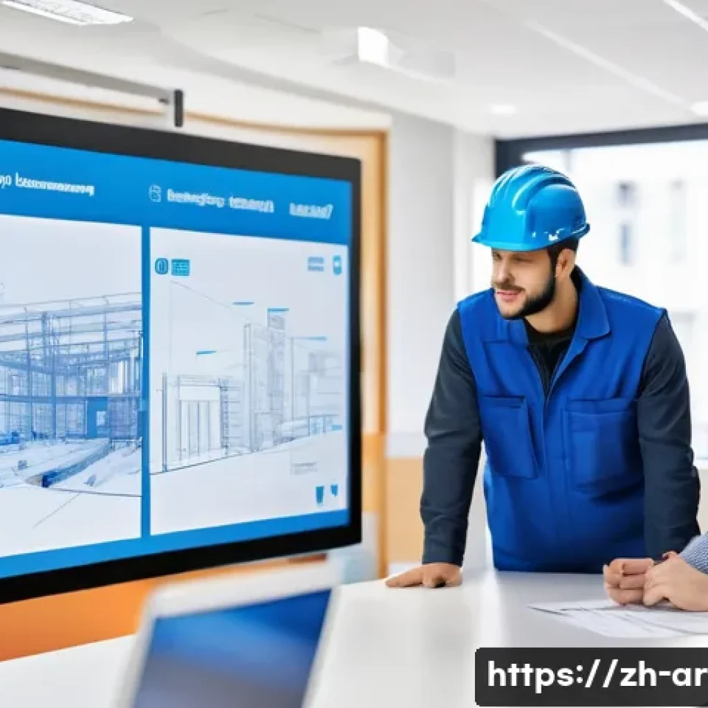 건축 실무에서 학습 곡선 관리하기 - A modern construction team in a bright, organized training room, diverse group of engineers and work...