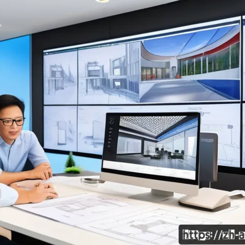 건축가가 알아야 할 최신 법률 - A modern architectural design studio scene showing diverse architects collaborating over a large dig...