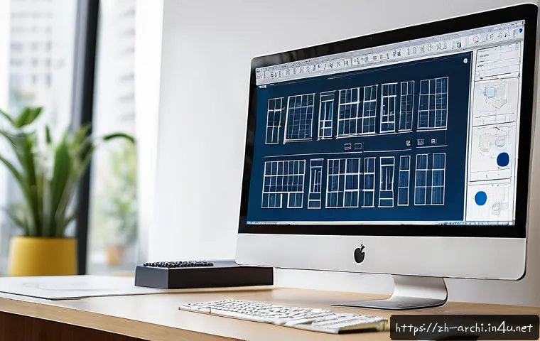 건축학과 실습 과제 준비 팁 - A modern architectural designer workspace showing a detailed computer screen with AutoCAD and Revit ...